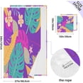 thumbnail image 3 of Leaf and Flowers Bath Towel Set, Towel Set of 2, Skin-Friendly, Comfortable, Absorbent, Suitable for Bathroom, Travel, Hotel Wash cloth, 3 of 7
