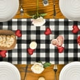 thumbnail image 6 of Costeam Valentine's Day Festive Table Flag, 33*275cm Gnome Print Linen Table Cloth, Large Dining Room Decor, Party Table Centerpiece, 6 of 7