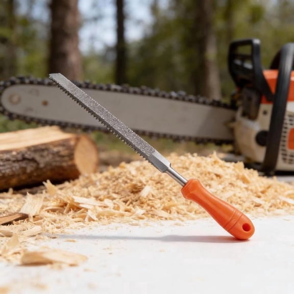 Zeiwohndc Efficient Wood Cutting Tool Chainsaw Sharpening File High Carbon Steel Size