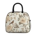 thumbnail image 2 of Obrewu Pioneer Flower and Bird Lunch Bag for Adult, Insulated, Leakproof, Oxford Cloth, 2 of 7