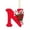 N, variant on 26 Letters Christmas Tree Decoration Pendant,Personalized DIY Christmas Initial with Candy Cane Christmas Red Ornaments for Xmas Tree Hanging Decor Gift for Kids