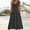 *Black, variant on ClodeEU Women's V Neck Sleeveless Pleated Tunic Midi Dress ,Casual Summer Loose Fit Dress Black,Womens Plus XXL