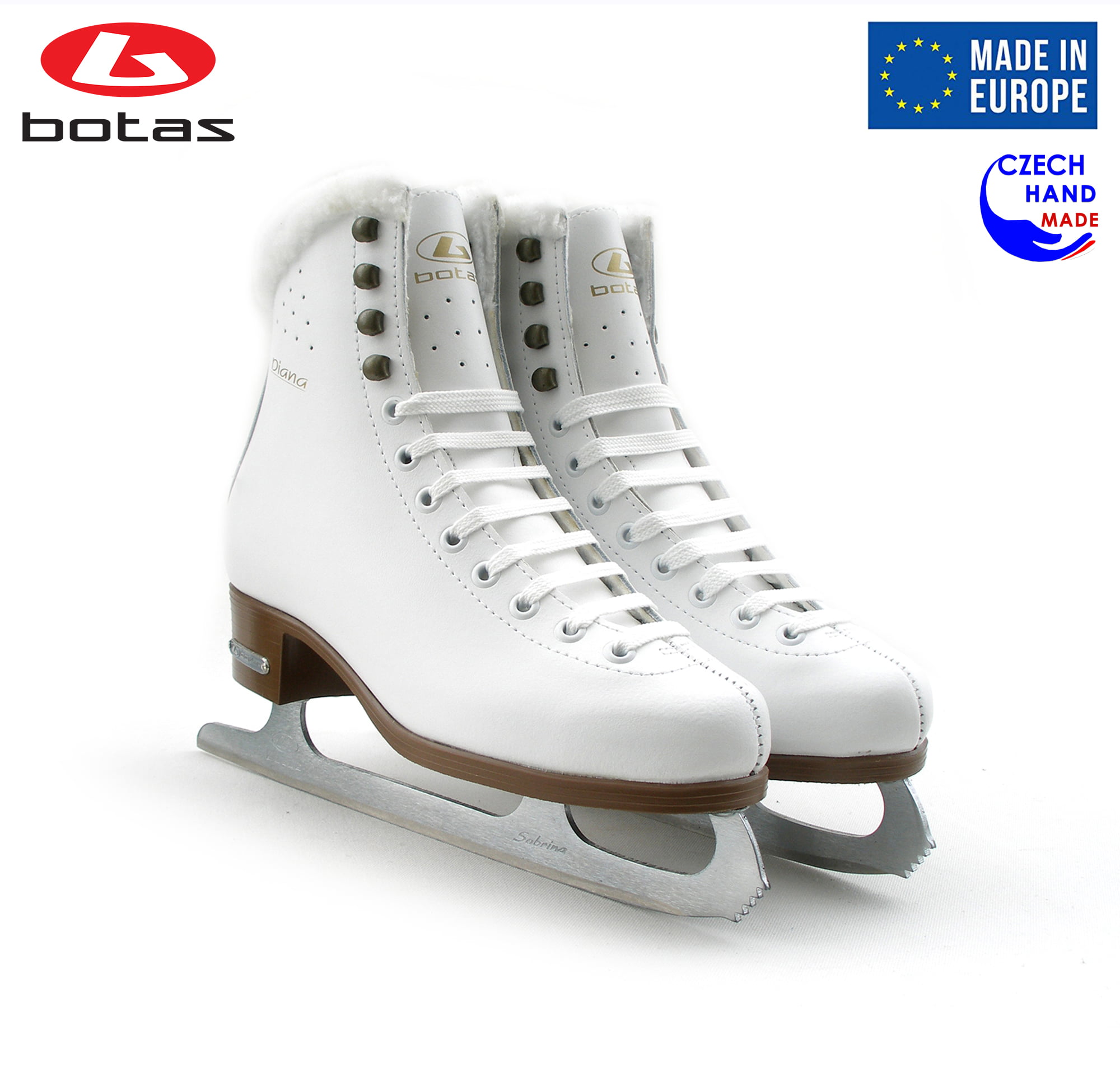 Czech Republic Girls/Sabrina Blades Women Botas / Figure Ice Skates for Men Boys Made in Europe 