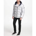 thumbnail image 3 of Chaqueta Tommy Hilfiger para hombre, clásica, con capucha, acolchada, color gris XL, 3 of 5