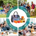 thumbnail image 6 of FORMRS Insulated Lunch Bag for Work School Unisex Large Capacity Cooler with Shoulder Strap, Pink Marble Pattern, 6 of 6