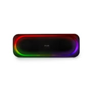 Sakar MUZ6005 Bluetooth Speaker with Multi-Color Lighting Around Grill - Black