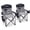 Gray (2 Pack), variant on ABORON Oversized Camping Chair with Phone Holder, 600lbs Heavy Duty Folding Chair for Adults, Padded All in One Lawn Chair with Cup Holder & Side Pockets for Outdoor Sports, Black Gray