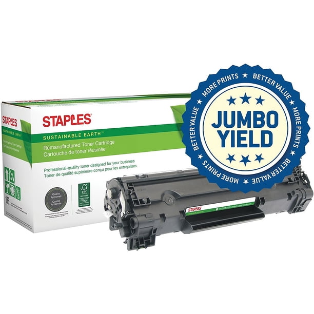 Staples Remanufactured Toner Cartridge Replacement for No HP 78A for