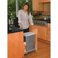 thumbnail image 4 of Rev-A-Shelf - 5349-1550DM-117 - Single 50 Qt. Pull-Out Brushed Aluminum and Silver Waste Container, 4 of 5