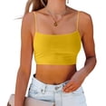 thumbnail image 3 of Diufon Camisole Tops for Women Summer Casual Scoop Neck Spaghetti Strap Crop Tank Tops Sleeveless Basic Top, 3 of 6