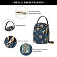 thumbnail image 5 of Women's Crossbody Handbag Shoulder Handbag 5.91x3.15x8.27 Inch Bank Card Bag Cash Bag Key Bag Warm Christmas Bees, 5 of 7