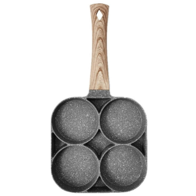 Medical Stone Breakfast Pan,Nonstick 4 Section Frying Pan And Egg
