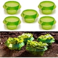 thumbnail image 2 of Hot Sale!Protective Cover Set Of 10, Seedling Protective Cover, Diameter: 24 Cm, Protective Cabbage & Lettuce, Plastic, Green, 2 of 6