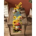 thumbnail image 5 of Ldtrchee Mushroom Gnomes Table Runner 90 Inches, Watercolor Summer Sunflowers Bed Runner Dresser Scarves Tabletop for Indoor Outdoor Parties/Ceremony/Banquet, 13" x 90", 5 of 8