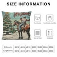 thumbnail image 5 of YINGXI  Western Christmas Pillow Covers, Western Cowboy Christmas Pillows Decorative Throw Pillows, Western Vintage Christmas Pillow Cases, Western Outdoor Christmas Pillow Covers 22x22in, 5 of 5