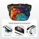 thumbnail image 5 of Fotbe Colorful Parrot Jungle Dream Cangurera Cuadrada con Estampado de Doble Capa, Bolsa de Cintura Ajustable Mini para Hombres y Mujeres, 5 of 9