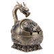 thumbnail image 1 of Cenicero decorativo a prueba de viento con tapa de dragón vintage, cenicero portátil de metal, adorno elegante tallado a mano para hombres, escritorio para el hogar en interiores y exteriores, 1 of 8