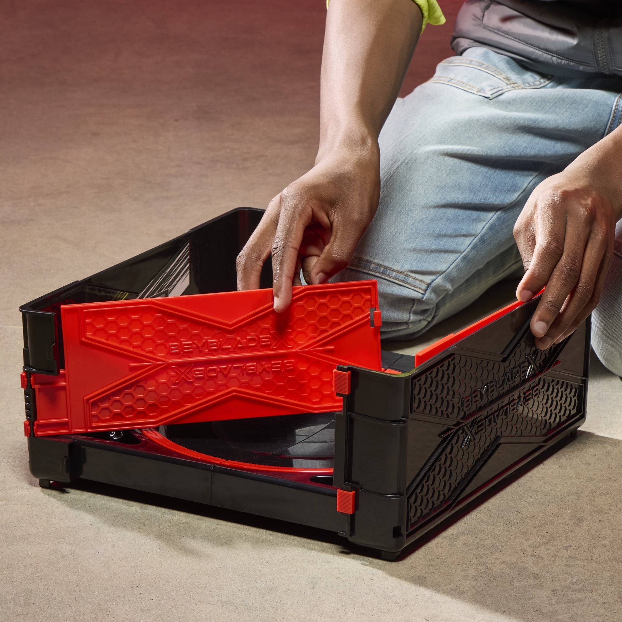 Beyblade X Clash and Carry Portable Multicolor Beystadium Battling Top Arena for Kids 8 and up