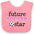 thumbnail image 3 of Inktastic Future Soccer Star Girls Girls Baby Bib, 3 of 4