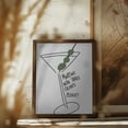 thumbnail image 6 of Martini Three Olives Framed Art Modern Wall Decor, 6 of 15