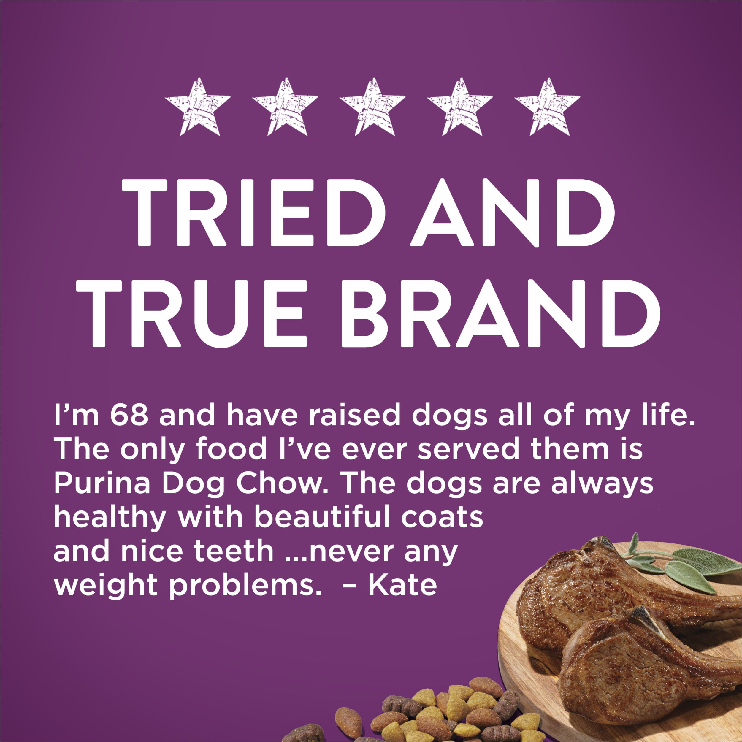 Purina Dog Chow Real Lamb Dry Dog Food Complete Adult, 20 lb Bag