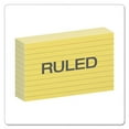 thumbnail image 3 of Ruled Index Cards, 3 X 5, Canary, 100/pack | Bundle of 5, 3 of 7