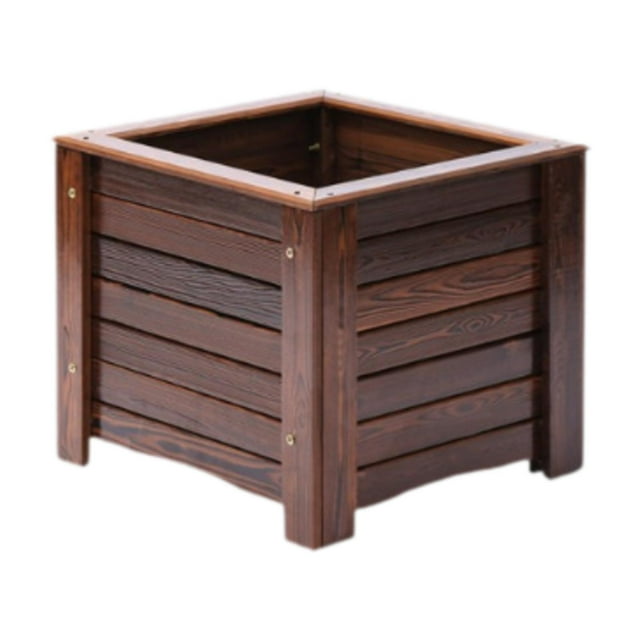 Cama de jardín elevada, cómoda y fácil de usar, para plantar al aire libre en el patio con césped 30cmx30cmx25cm