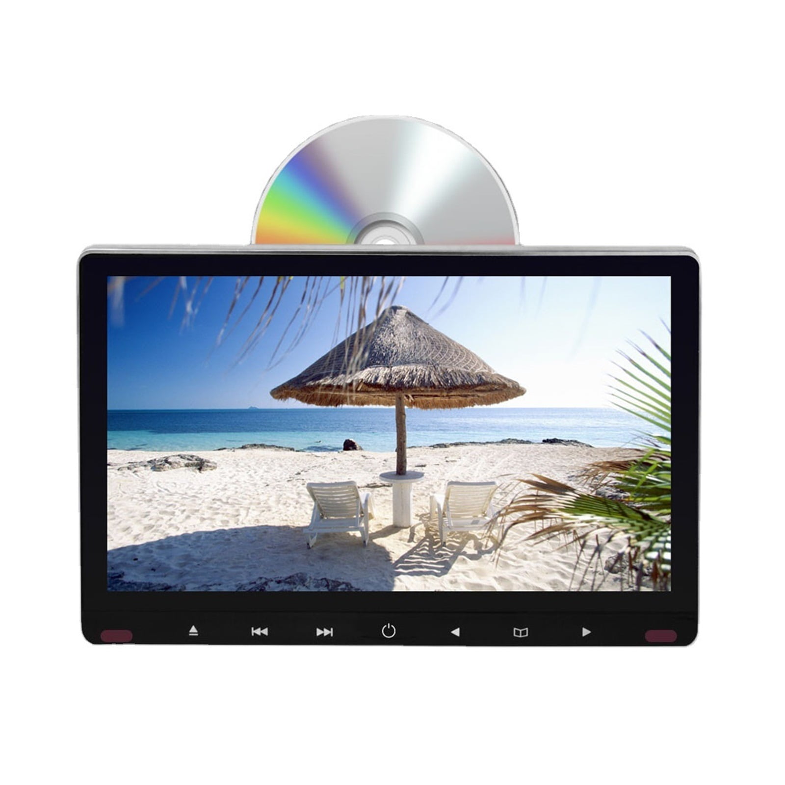 All-in-One Portable DVD Player 11.6", 1080P HD Car Headrest Video Player for Travel Media