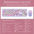thumbnail image 2 of Sidaley Dulce color mezclado lindo portátil 2,4 Ghz teclado inalámbrico ratón conjunto chica Universal escritorio Notebook Oficina teclado y ratón Juegos de teclado y mouse para computadora No. 4, 2 of 5
