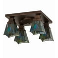 thumbnail image 7 of Meyda Tiffany 144231 Mackintosh Leaf 4 Light 23" Wide Semi-Flush Ceiling Fixture -, 7 of 7