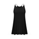 thumbnail image 4 of Vestido Corto de Verano de las Mujeres de Color Sólido sin Tirantes Sobre el Hombro de Espalda Plisado Vestido de Verano Casual sin Mangas, 4 of 7