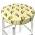 thumbnail image 3 of Kdxio Yellow Corn Print Stool Covers Round,Stretch Round Bar Stool Covers Washable Bar Stool Cushion Slipcover for 12-15 Inch Chair, 3 of 7