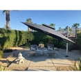 thumbnail image 4 of PURPLE LEAF  9 x 12 ft Double Top LED Rectangle Patio Cantilever Umbrella Grey, 4 of 5