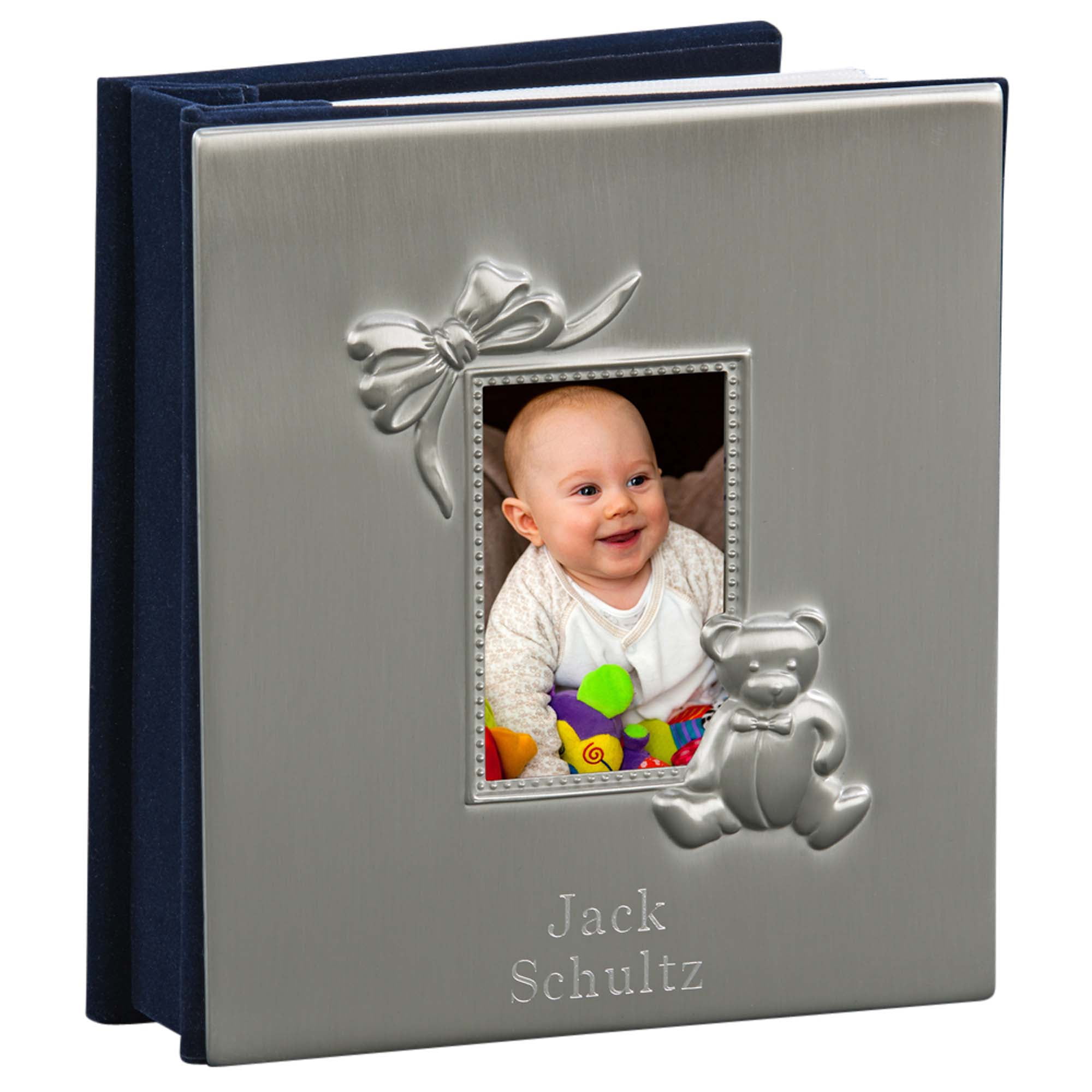 Silver Teddy Choose design 50 6x4" Photos Beautiful Baby Photo Album 