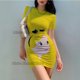 thumbnail image 1 of Nuevo vestido ajustado de manga corta, conjunto bonito y Sexy, trajes a la moda para mujer, sukienki damskie, vestido femenino, 1 of 5