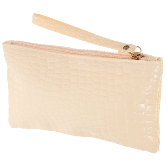 Toyvian Clutch Purse for Wedding Women Handbag Wallet Creamy White 1Pack Rectangular Fashionable