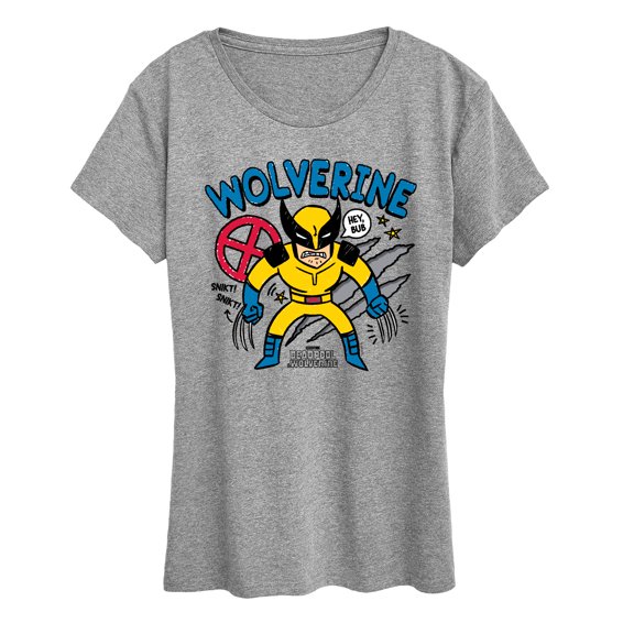 Marvel Deadpool & Wolverine - Wolverine Doodles - Women's Short Sleeve Graphic T-Shirt