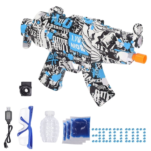 Equipo De Juegos De Disparos, Juguete De Disparo De Agua Eléctrico Ejercicio Físico Inofensivo Degradable Para Personas Mayores De 14 Años Para Juegos Al Aire Libre ANGGREK Bola Gel Graffiti Azul 30000