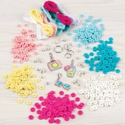 Make It Real: Summer Vibes Heishi Bead Set - Create 5 Unique Cord Charm Bracelets, 531 Pieces, Includes Play Tray, All-In-One, DIY Charm & Bead Jewelry Kit, Tweens & Girls, Arts & Crafts, Kids Ages 8+
