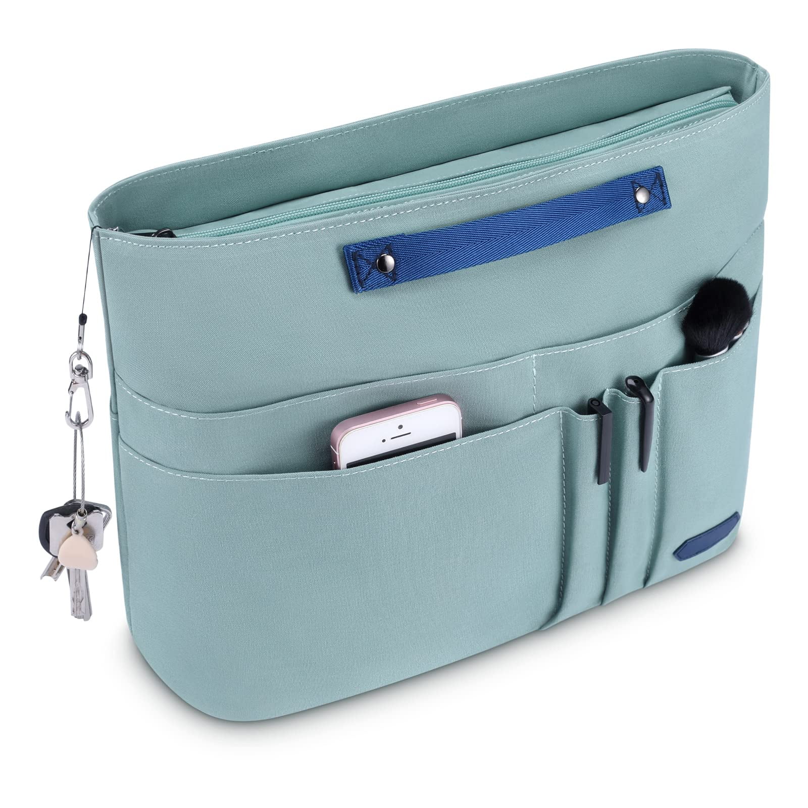 VANCORE Purse Organizer Insert with Zipped Top for Women, Handbag