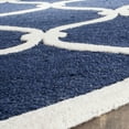 thumbnail image 3 of SAFAVIEH Cambridge Raleigh Geometric Wool Area Rug, Navy/Ivory, 6' x 6' Round, 3 of 8