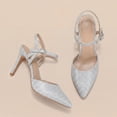 thumbnail image 5 of Pennysue Women Heels Pointed Toe Slingback Adjustable Strap Wedding Party Dress Pumps, 5 of 6