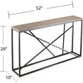 thumbnail image 5 of Maklaine Transitional 52" Faux Stone Top Console Table in Gray and Tan, 5 of 7