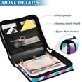 thumbnail image 3 of FORMRS Zipper Binder with Shoulder Strap 2-inch Ring 500 Sheet Capacity File Bag, Purple Drawing, 3 of 5