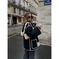 thumbnail image 3 of Abrigo con bufanda para mujer, chaqueta holgada de manga larga con botonadura única, a la moda, cálida, para otoño e invierno, 2023, 3 of 4