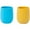 Blue, variant on Toddler Cups Silicone Training Cup for Infants and Toddlers, Kids Mini Open Cups, NO BPA, 100% Silicone for Baby Led Weaning & Independent Drinking 3oz, 2 Count, 4 Month+ (Baby Blue/Yellow)