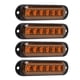 thumbnail image 5 of Luces laterales para camiones luz de flash de emergencia impermeable de 6 led de alto brillo para automóviles y camiones, 5 of 7