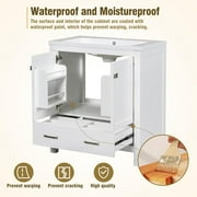 30 Bathroom Vanity with Single Sink, Combo Cabinet Undermount Sink, Bathroom Storage Cabinet with 2 Doors and a Drawer, Soft Closing, Multifunctional Storage, Solid Wood Frame, White