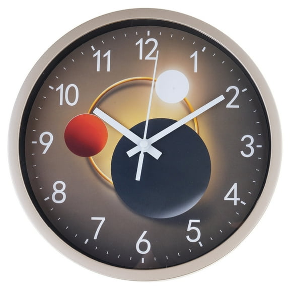 8Inch Glass Wall Clock Not Ticking Quiet Battery Operated Clocks for Living Room