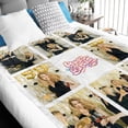 thumbnail image 4 of Custom Blanket with Picture, Personalized Photo Blanket. Mothers Day Mom Gifts and Fathers Day Dad Gifts from Daughter Son, Customized Christmas Birthday Valentines Day Gifts for Him Her Blankets, 4 of 5